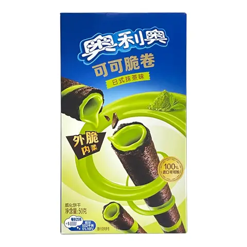 Oreo Kakao Knusperrollen - Matcha 50 g