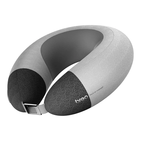 Breo iNeck Air 2 Massage Pillow, Shiatsu U Shaped Neck Massager with Heating Function & Deep Tissue Relax for Airplane, Car, Travel, Office, Home