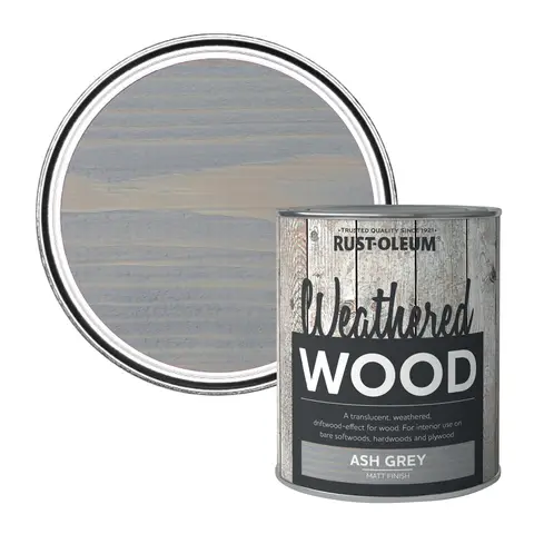 RUST-OLEUM WEATHERED WOOD FINISH ASH GREY 750ML