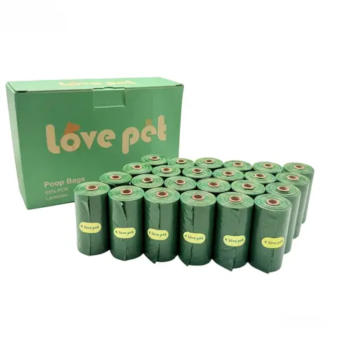 Zakjesxl Sacs à déjections canines, 24 rouleaux x 15 sacs, parfum lavande
