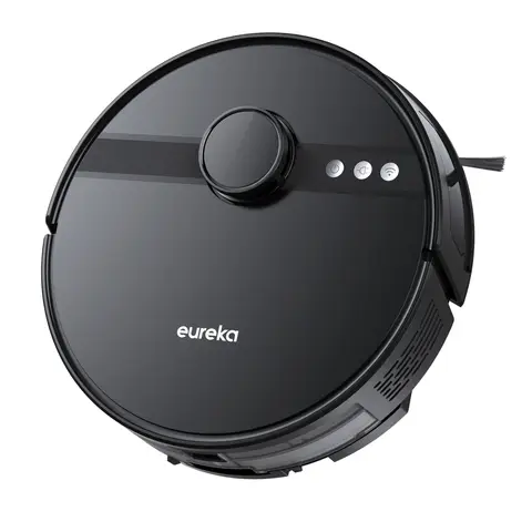 Eureka Floorcare Robot Vacuum and Mop – 2 in 1 Cleaning, Automatic Docking, Slim Low-Profile Design, Black – NERN6BK