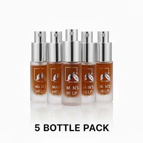 Man's help Renzhizhu Verzögerungs-Spray für Männer – Natürlich & sicher, verlängert die Dauer erheblich, 5er-Pack