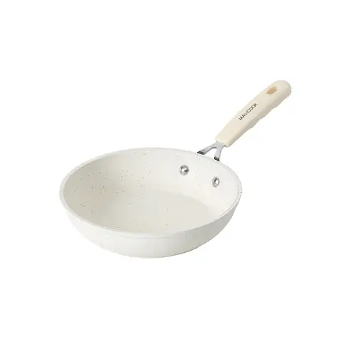 Maxcook Non Stick Egg Frying Pan, Omelette Pan Nonstick Skillet,Small Egg Pan,Medical Stone Coating Cookware, Induction Skillet for Eggs (16 cm White) MCJ1860