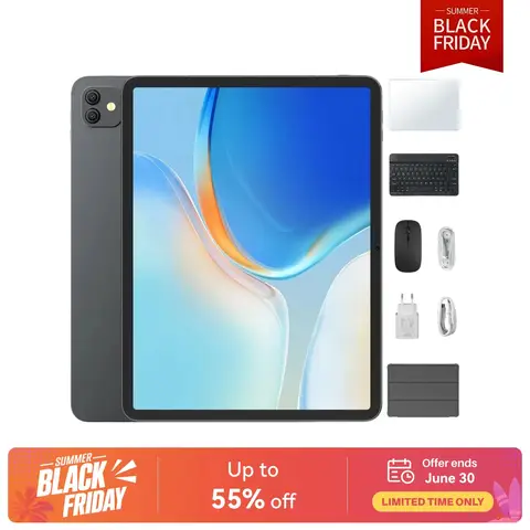 Blackview Link 8 Tablet 12.7 Inch – MediaTek G100, 2K+ Scherm, 90Hz, 18GB RAM, 256GB ROM, Android 15, Met Toetsenbord, Muis En Pen