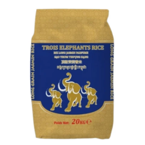 Trois Eléphants Riz au jasmin - 20 kg 