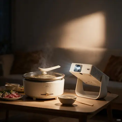 【Pack ultime pour le thé et les repas】 Bear multi-usages marmite électrique & Yaber L1 Pro projecteur home cinéma intelligent