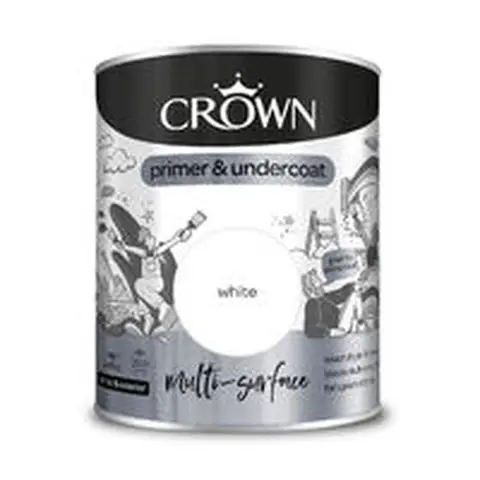 Crown Multisurface Primer Undercoat White 750ml