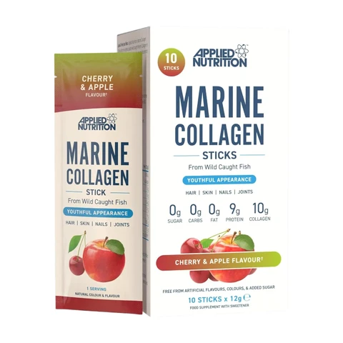 Applied Nutrition Marine Collagen Beauty Support Powder Cherry & Apple Flavour - 10 x 12g