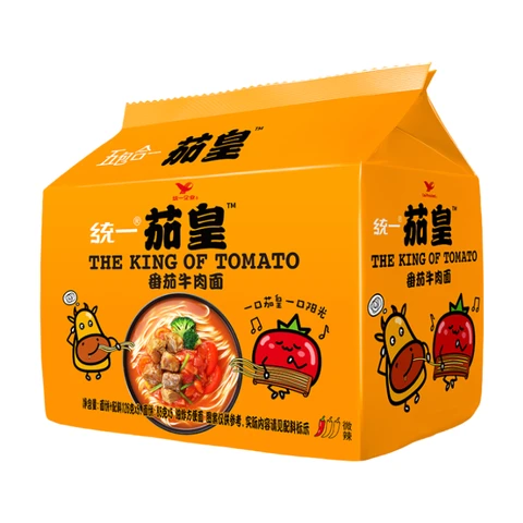 Uni-President Tomato King Beef Flavor Instant Noodles 126g x 5 Pack