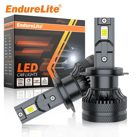 ENdureLite H8/H9/H11 H7 H4 H1 9005 9006 9012 LED Light, 6000K Cool White, Simply Plug n Play, 20000LM 300% Brighter with Cooling Fan, Pack of 2