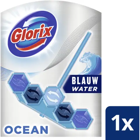 GLORIX Power 5+ Actief Blauw Water Oceaan Toiletblok 55g