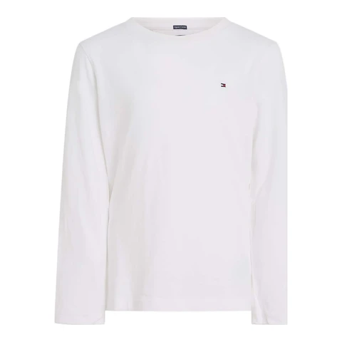 Tommy Hilfiger T-shirt basique à manches longues blanc 92