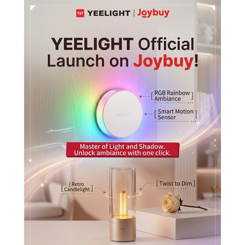 Yeelight Vega RGB-Nachtlicht, Stimmungslicht mit Bewegungssensoren – 11 voreingestellte Effekte, magnetisch, wiederaufladbar über USB-C (Typ C) für Wohnzimmer, Schlafzimmer und Spielzimmer