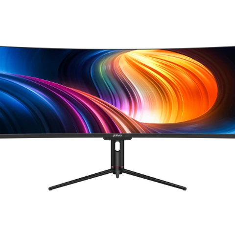 Dahua 49" DQHD 120Hz Ultra-Wide Curved Monitor – Super Ultra-Wide Monitor, 5120×1440, 120Hz, VA Panel, 1ms MPRT, Type-C 65W, USB Hub, DP1.4 & HDMI, Dual QHD Equivalent, Multi-Tasking, For Trading / Productivity / Immersive Gaming