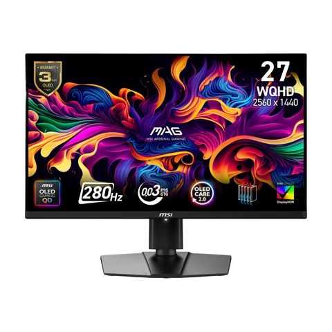 MSI MAG 271QP QD-OLED X28 27" QHD QD-OLED 280Hz 0.03ms Gaming Monitor