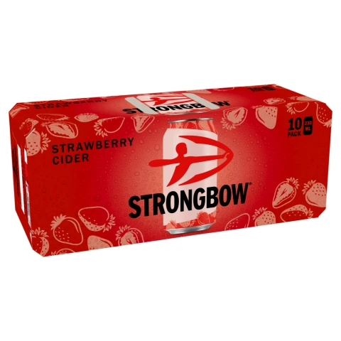 Strongbow Strawberry 10Pk - 4% 10X330ML