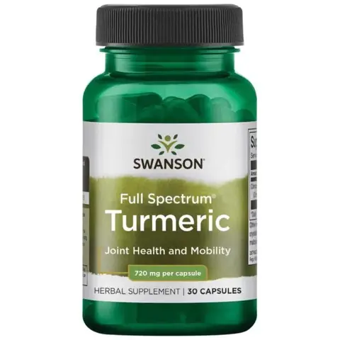 Swanson Full Spectrum Turmeric Joint Inflammation 720mg Capsules - 30 Capsules