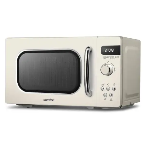 Comfee Retro Style Microwave Oven 800w 20L Cream