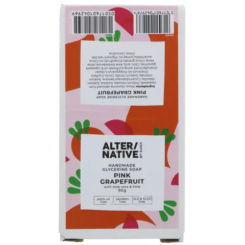 Alter/native By Suma Glycerine Soap - Pink G'fruit