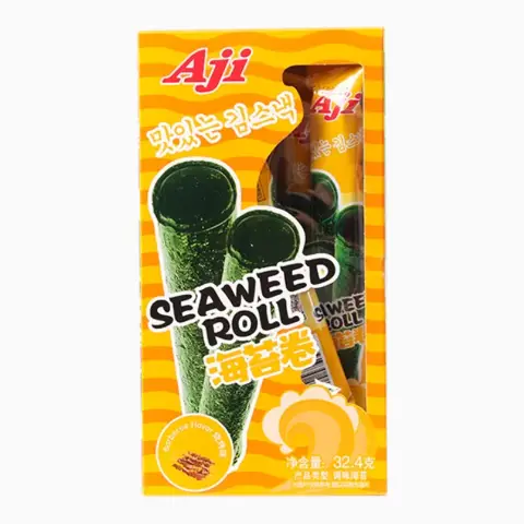 AJI Seaweed roll Barbecue flavourAji海苔卷（烧烤味）32.4g