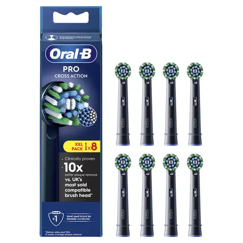 Oral-B Pro Cross Action Toothbrush Heads 8 pack