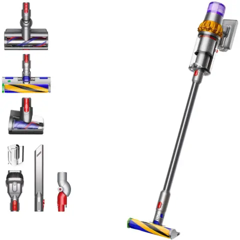 Dyson V15 DETECT ABSOLUTE Stabstaubsauger Nickel, Edelstahl