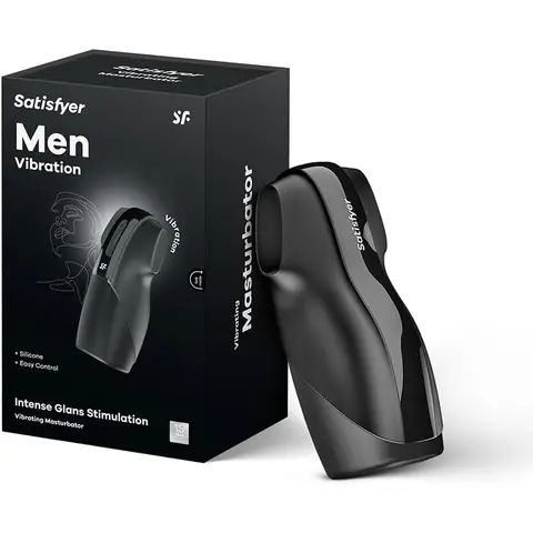 Satisfyer Men Vibration | Sextoy für Männer | Realistische Taschenmuschi | Extremer Penis-Masturbator | Wasserdichter Penis-Vibrator | Wiederaufladbares Sextoy | Intensiver Stimulator