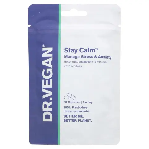 DR VEGAN - Stay Calm - Manage Stress & Anxiety - 60 CAPS