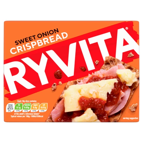 Ryvita Sweet Onion Crunchy Rye Breads 200G