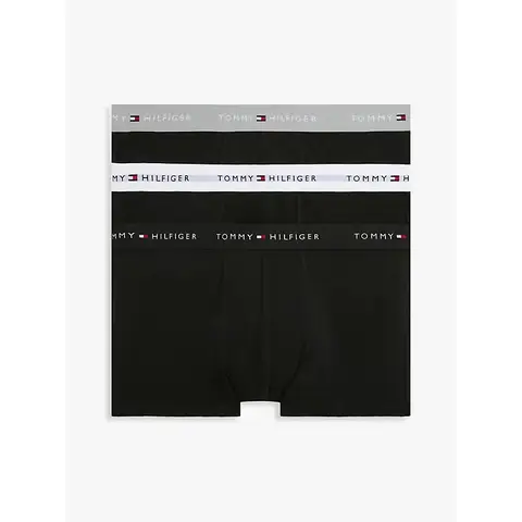 Tommy Hilfiger 3-PACK WB BROEKJE Heren Grijs Melange/Zwart/Wit XL