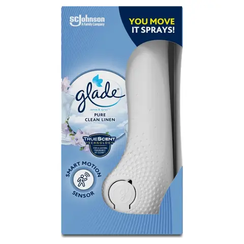 Glade Sense & Spray Air Freshener Holder & Refill, Clean Linen, 18ml