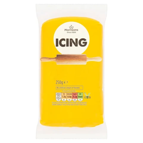 Morrisons Ready To Roll Yellow Icing 250g