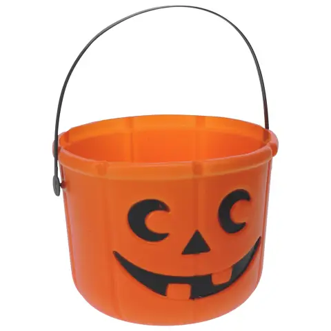 BUCKET PE 18XH14CM HALLOWEEN