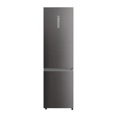 Haier 2D 60 Series 5 Pro Fridge Freezer – Platinum Inox | A Energy Rated | 205cm High | Total No Frost | Wi-Fi Connected (HDPW5620ANPD)