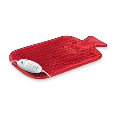 Beurer Electric Heat Pad - Not A Hot Water Bottle - Fast Soothing Warmth - Red, 27506