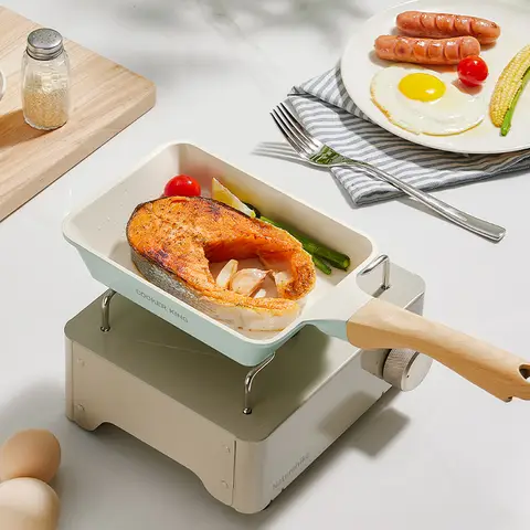 COOKER KING Tamagoyaki, antihaftbeschichtet, 18 x 13 cm, mit keramischer Beschichtung, titanhaltig, PFOA- und PTFE-frei, induktionsgeeignet