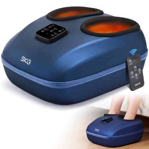 SKG YS100 Appareil de massage des pieds personnalisé 3 réglages d'intensité ajustables Cadeau de Noël idéal