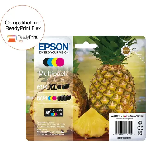 Epson 604XL inktcartridge 4 stuk(s) Origineel Hoog (XL) rendement Zwart, Cyaan, Magenta, Geel