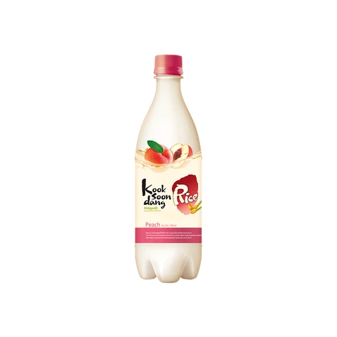 Kooksoondang Rice Makgeolli Peach 750ml 3% Alc/Vol 