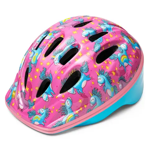 OutdoorMaster Ibex Casque de vélo pour enfants et jeunesse - pour draisienne, trottinette bébé - Rose - Taille S