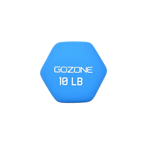 10LB NEOPRENE HEX DUMBBELLS

Non-slip grip with textured surface; contoured handle  comfortable hold