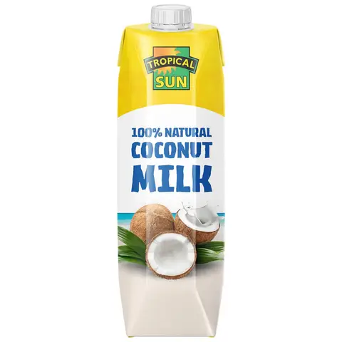 Tropical Sun Coconut Milk Natural Tetra 1L