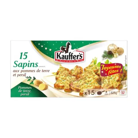 KAUFFER'S Mini Potato Cakes "Christmas Trees" x15 525g