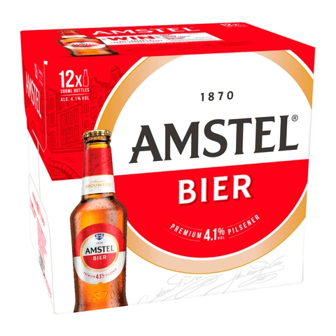 AMSTEL 12PK NRB - 4.1% 12X300ml