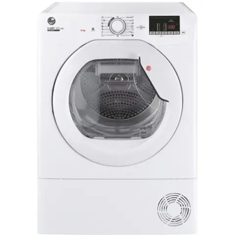 Hoover H-Dry 300 Lite Condenser Tumble Dryer HLE C8DE-80 8kg, B Class Energy Rated, White