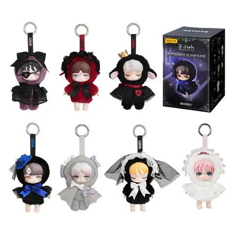 52TOYS Lilith Série Forbidden Covenant Boîte Mystère Pendentif Peluche Vinyle Gothique Foncé Figurine de Collection Anime Décoration de Bureau Cadeau d'Anniversaire Une Figurine Aléatoire par Commande