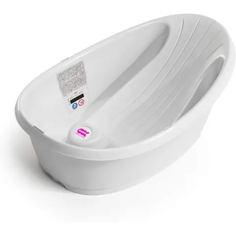 OKBaby Onda Compact Baby Shower Baby Bath - New White
