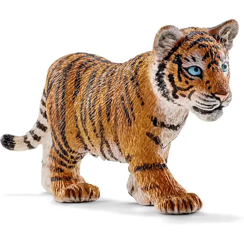 SCHLEICH WILD Life | Tigerjunges 14730 | Detaillierte Tierfiguren | Zoo-Spielzeug | Tolles Geschenk für Jungen und Mädchen | Geburtstagsdekoration | Spielfigur ab 3 Jahren | 7 x 2 x 4 cm