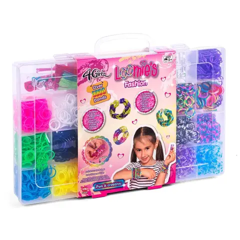 4-Girlz  Loomie's Loom Bands Fashion Suitcase with over 5000 bands