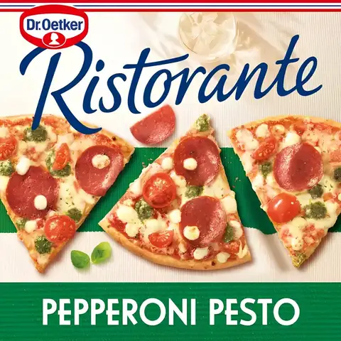 Dr. Oetker Ristorante Pepperoni Mozzarella Pesto Pizza 360g
